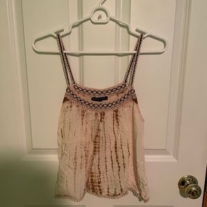 Tan/Cream Tank Top